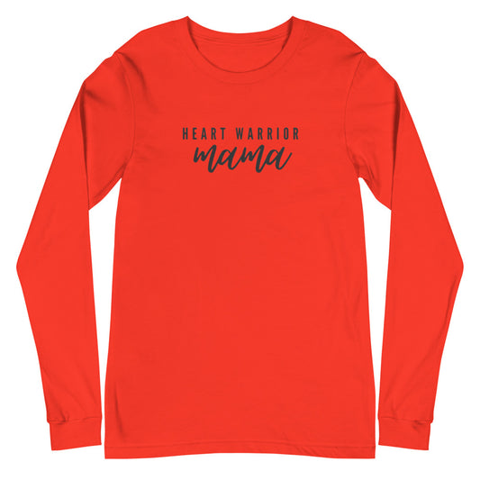 Heart Warrior Mama - Unisex Long Sleeve Tee