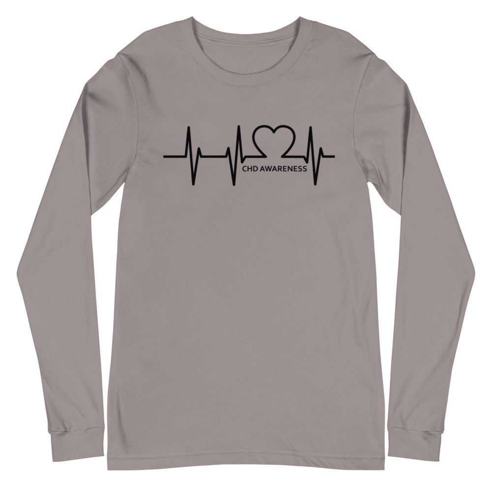 EKG - Unisex Long Sleeve Tee – CHD Apparel Co. EKG - Unisex Long Sleeve Tee – CHD Apparel Co.