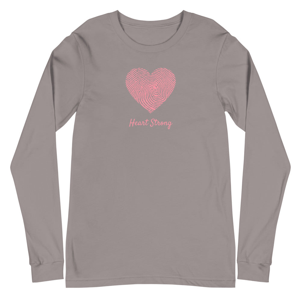 CHD Heart Strong Fingerprint - Unisex Long Sleeve Tee