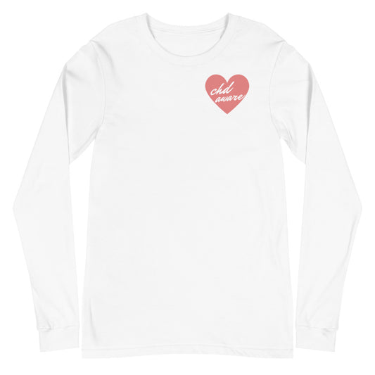 CHD Aware Heart Logo - Unisex Long Sleeve Tee