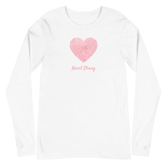 CHD Heart Strong Fingerprint - Unisex Long Sleeve Tee