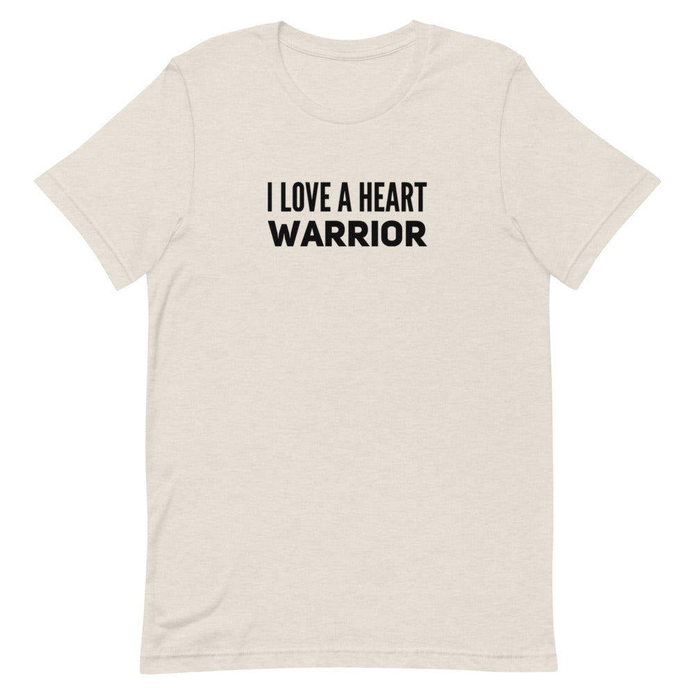 I Love a Heart Warrior Bold - Short-Sleeve Unisex T-Shirt