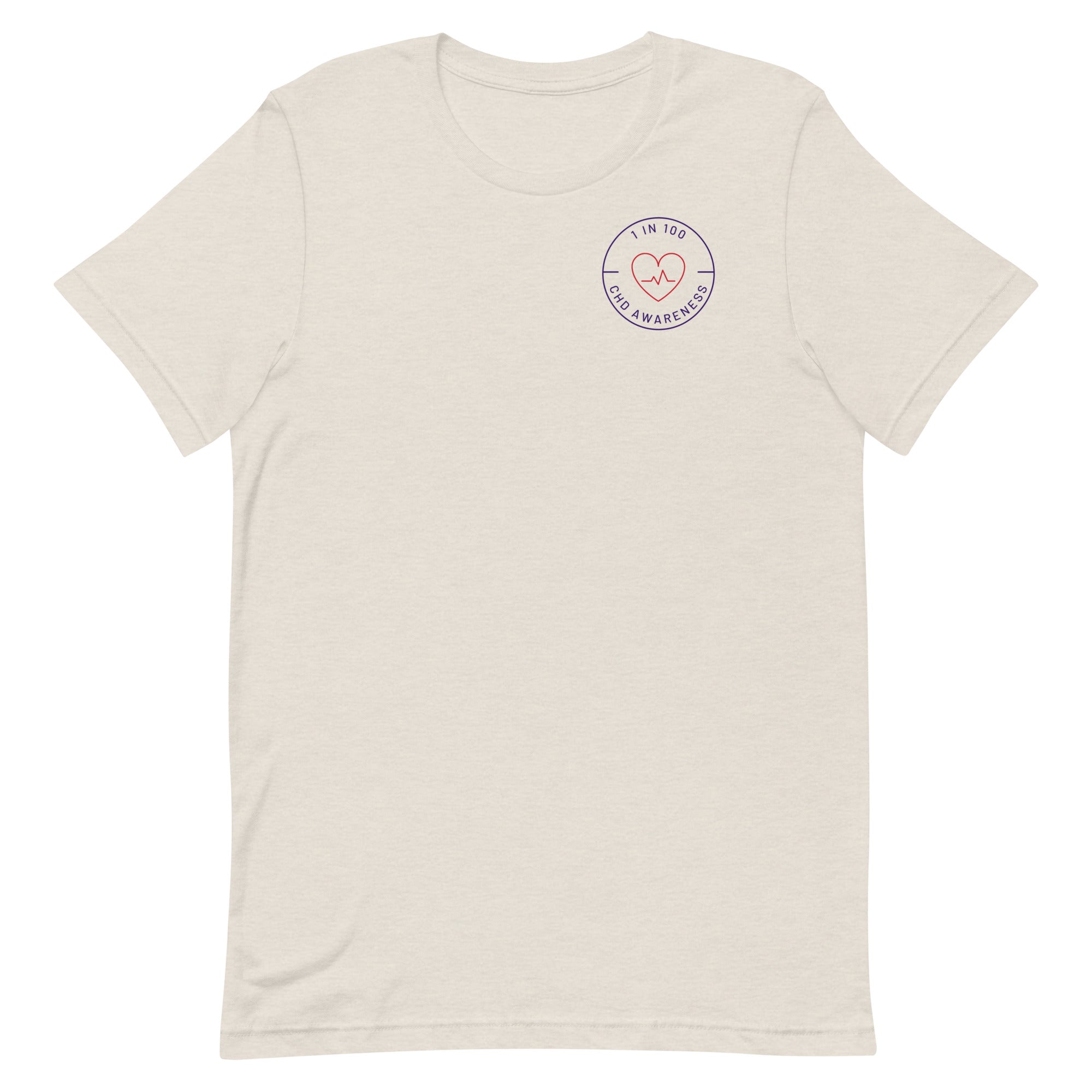 1 in 100 CHD Circle - Short-Sleeve Unisex T-Shirt – CHD Apparel Co.