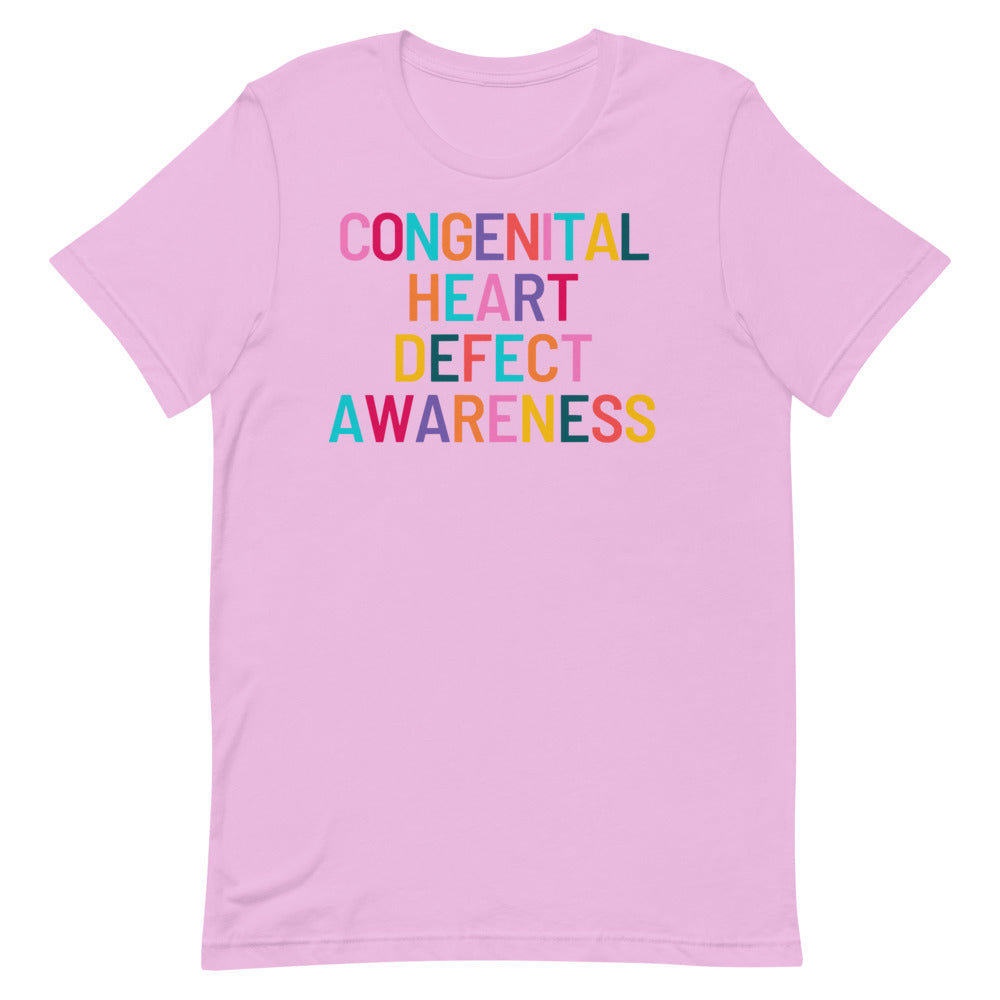 Colorful CHD Awareness - Short-Sleeve Unisex T-Shirt