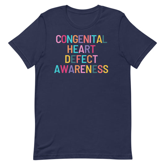 Colorful CHD Awareness - Short-Sleeve Unisex T-Shirt