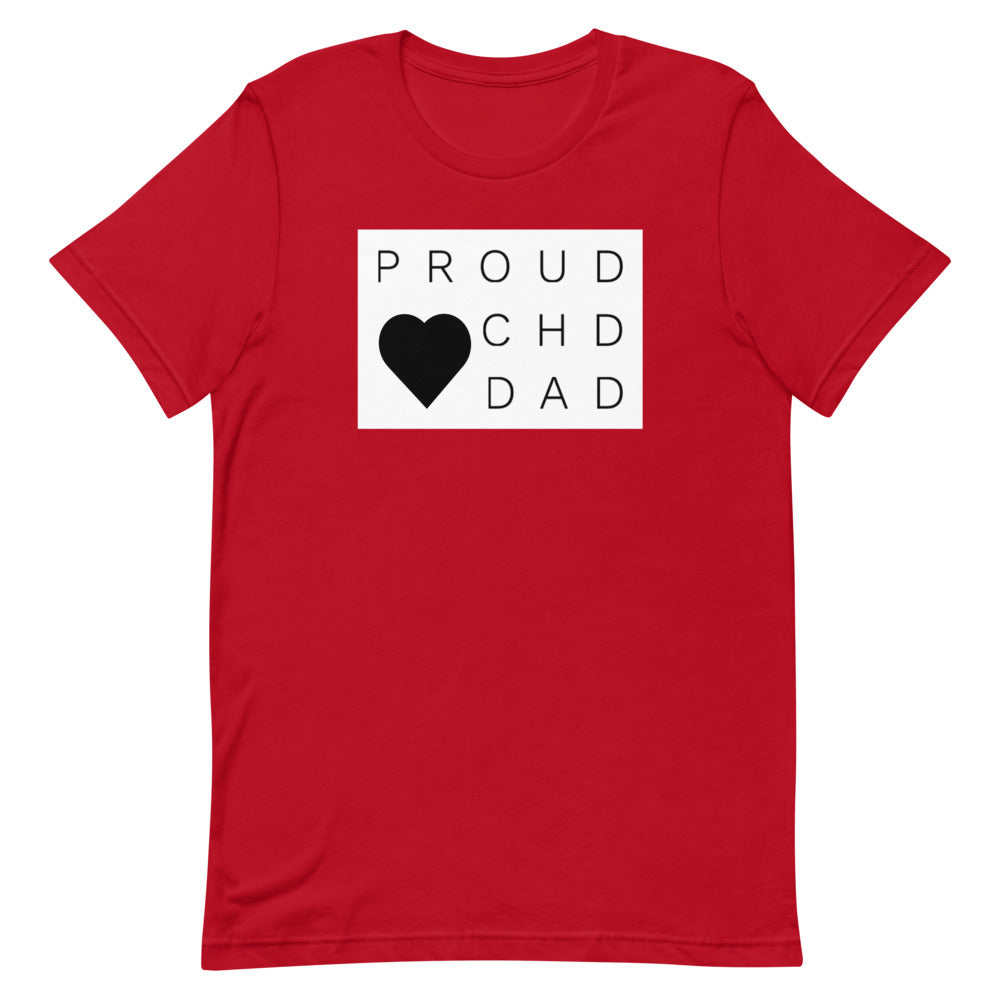 Proud CHD Dad - Short-Sleeve Unisex T-Shirt