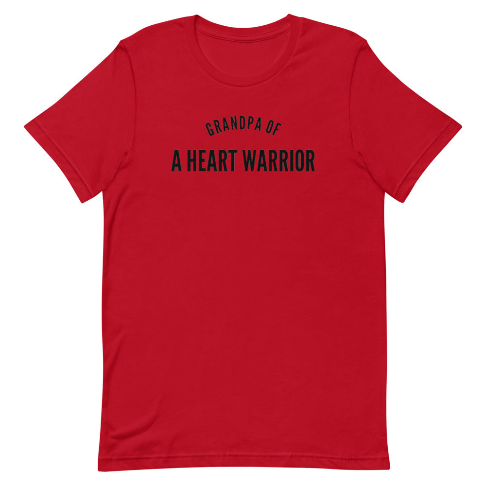 Grandpa of a Heart Warrior - Short-Sleeve Unisex T-Shirt