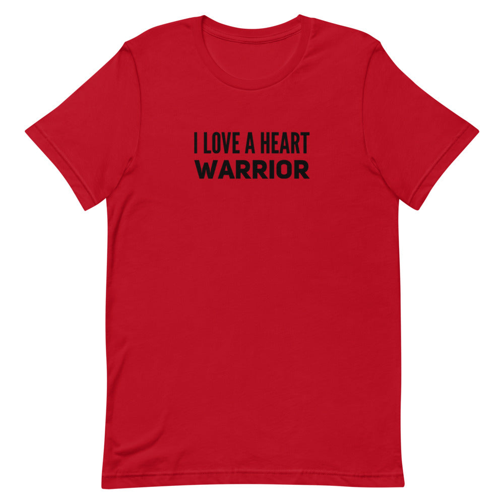 I Love a Heart Warrior Bold - Short-Sleeve Unisex T-Shirt