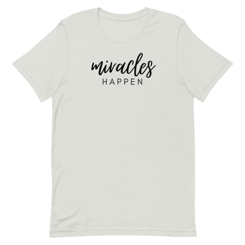 Miracles Happen (Matching Family) - Short-Sleeve Unisex T-Shirt