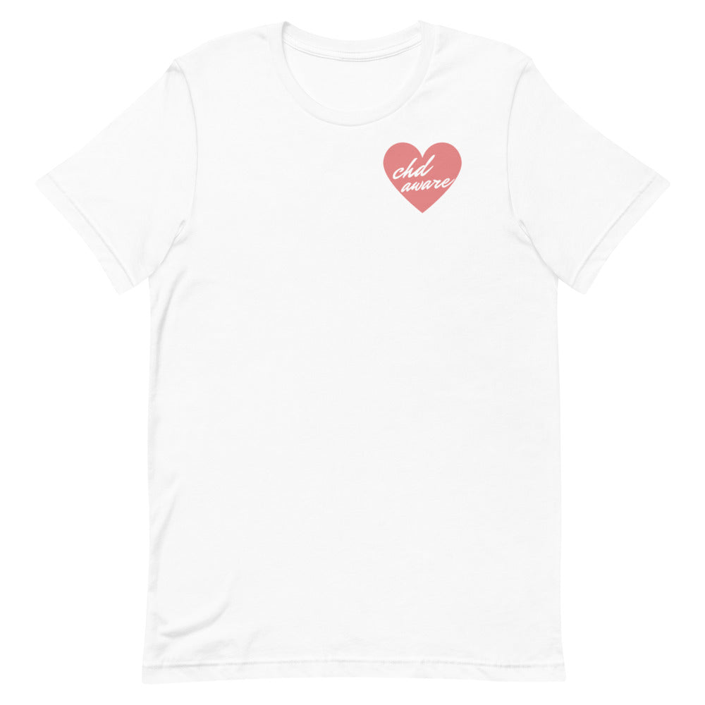 CHD Aware Heart Logo - Short-Sleeve Unisex T-Shirt