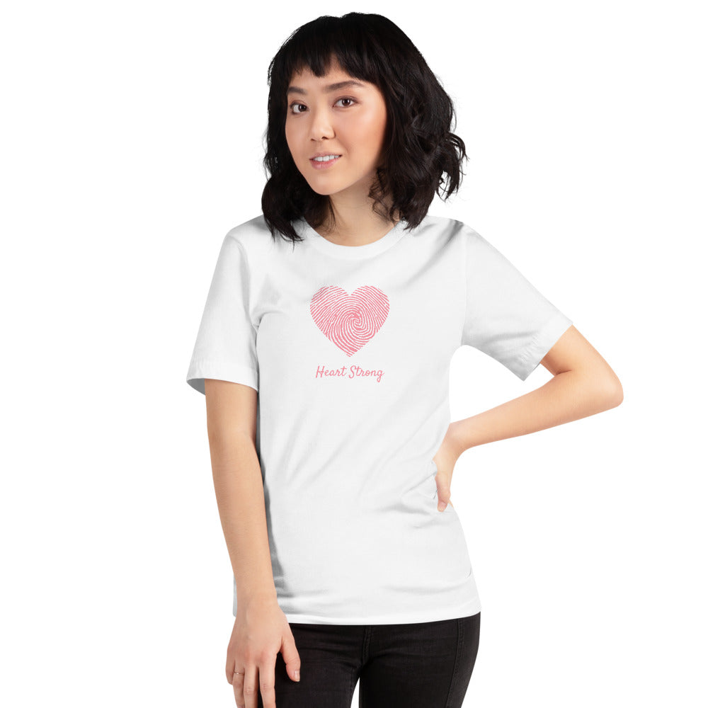 CHD Heart Strong Fingerprint - Short-Sleeve Unisex T-Shirt