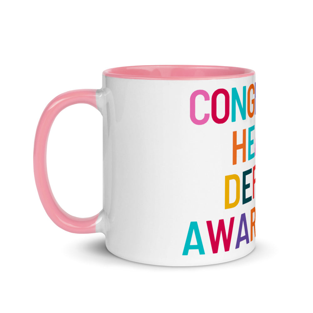 Colorful CHD Awareness - Mug with Color Inside
