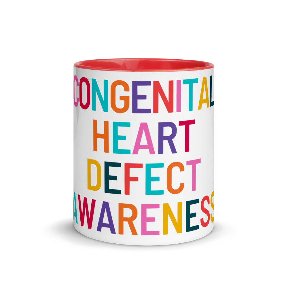 Colorful CHD Awareness - Mug with Color Inside