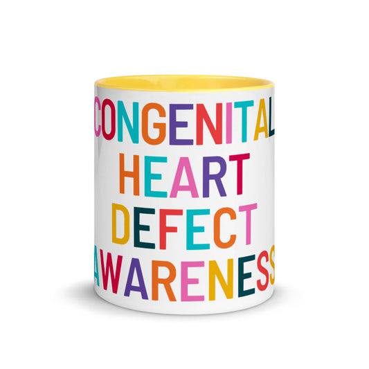 Colorful CHD Awareness - Mug with Color Inside