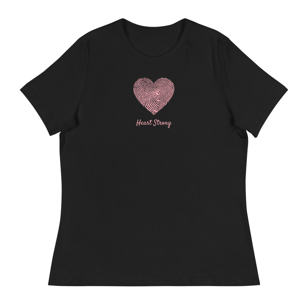 CHD Heart Strong Fingerprint - Women's Relaxed T-Shirt