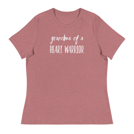 Grandma of a Heart Warrior - Women's Relaxed T-Shirt