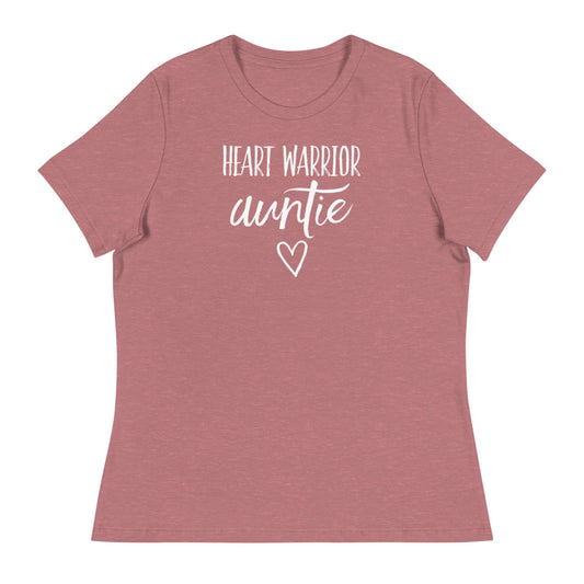 Heart Warrior Auntie - Women's Relaxed T-Shirt