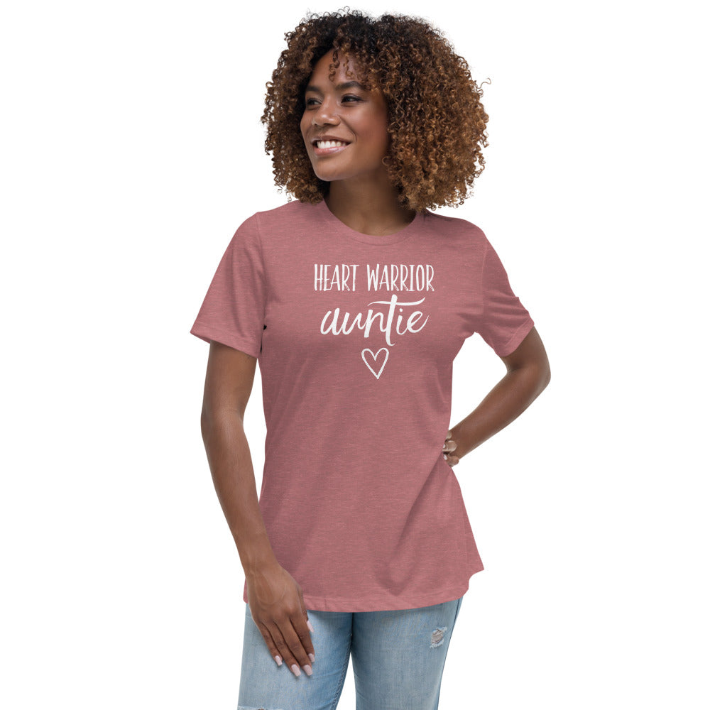 Heart Warrior Auntie - Women's Relaxed T-Shirt