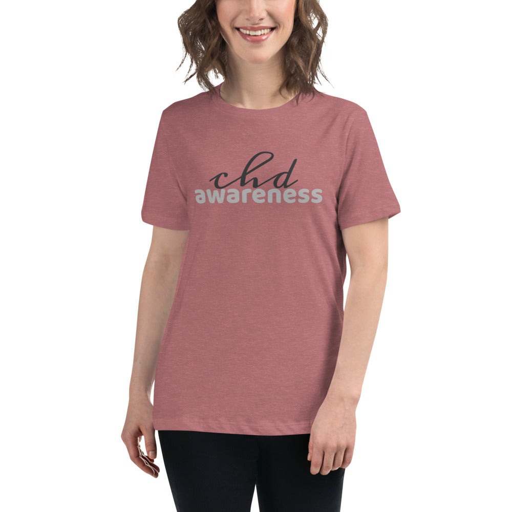 CHD Awareness Two Tone - Women's Relaxed T-Shirt