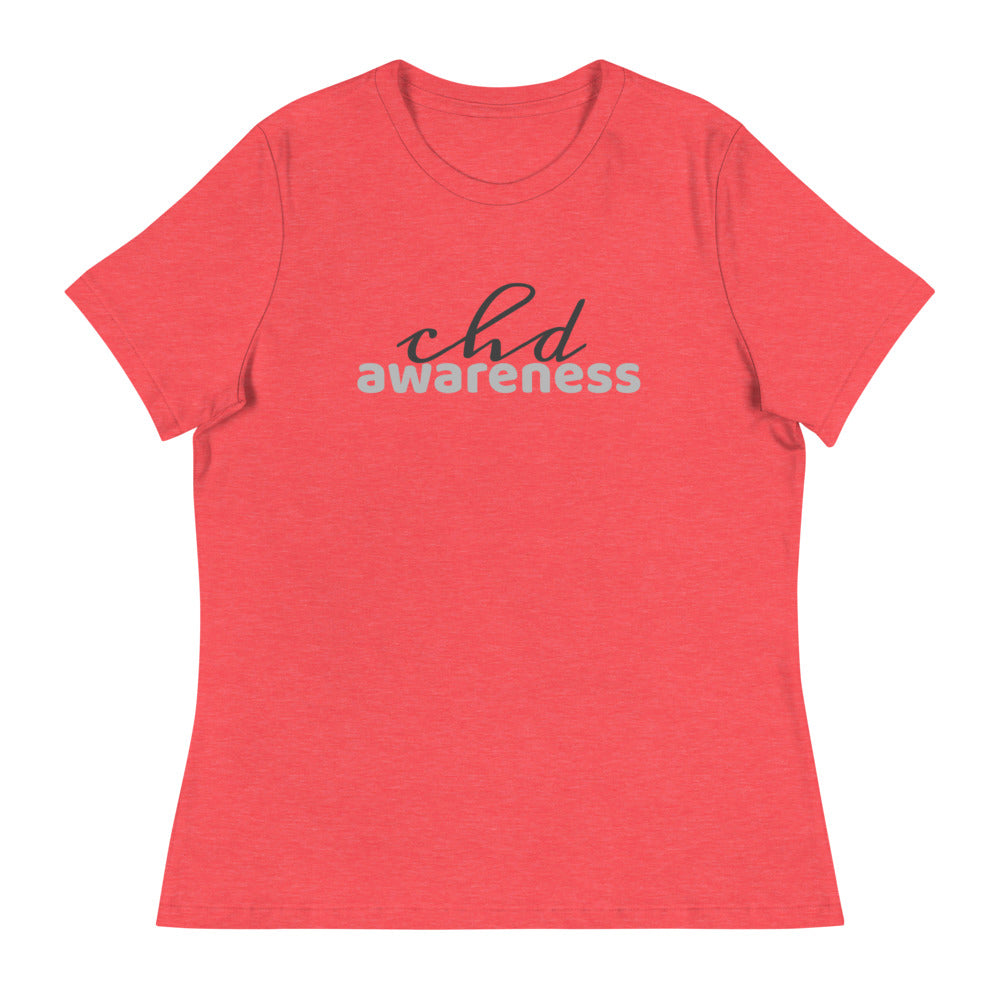 CHD Awareness Two Tone - Women's Relaxed T-Shirt