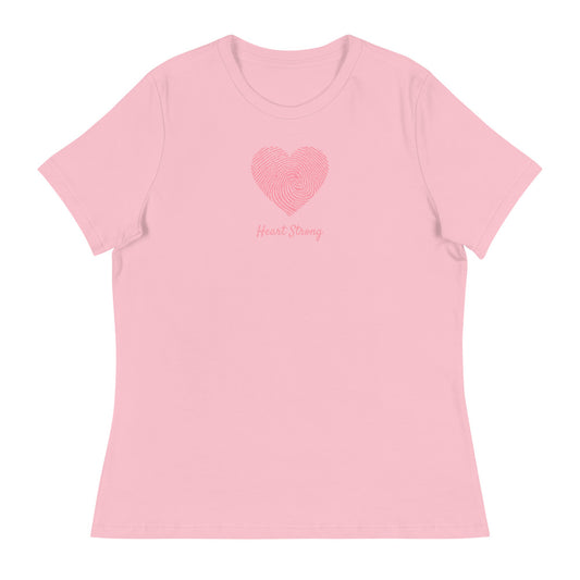 CHD Heart Strong Fingerprint - Women's Relaxed T-Shirt