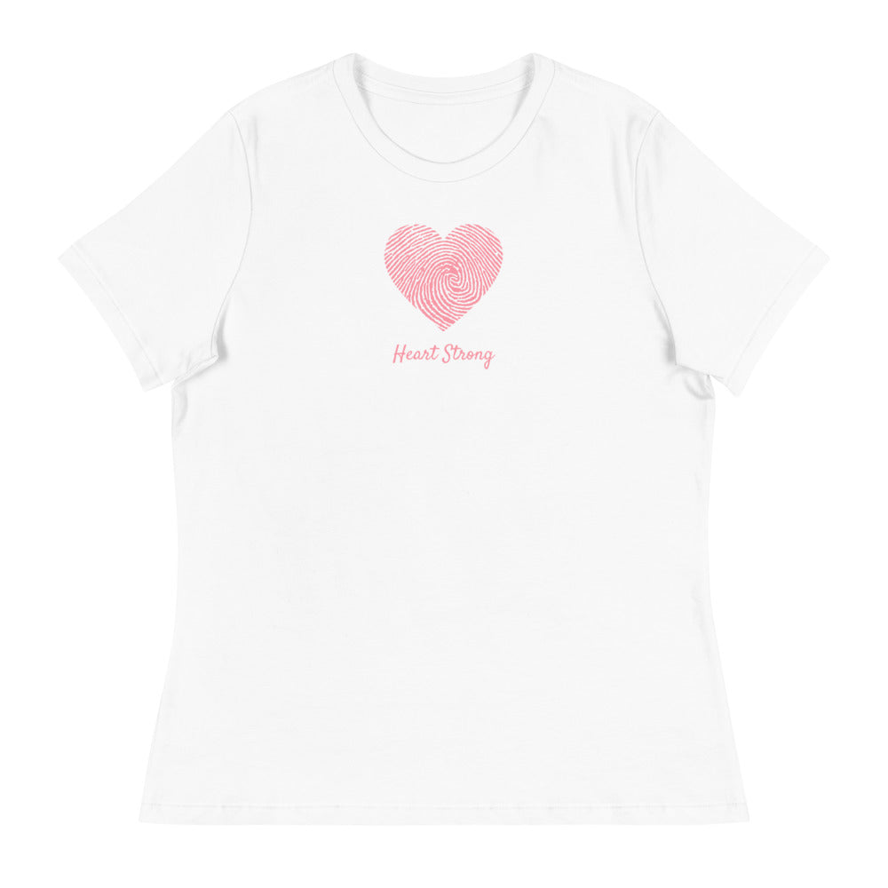 CHD Heart Strong Fingerprint - Women's Relaxed T-Shirt