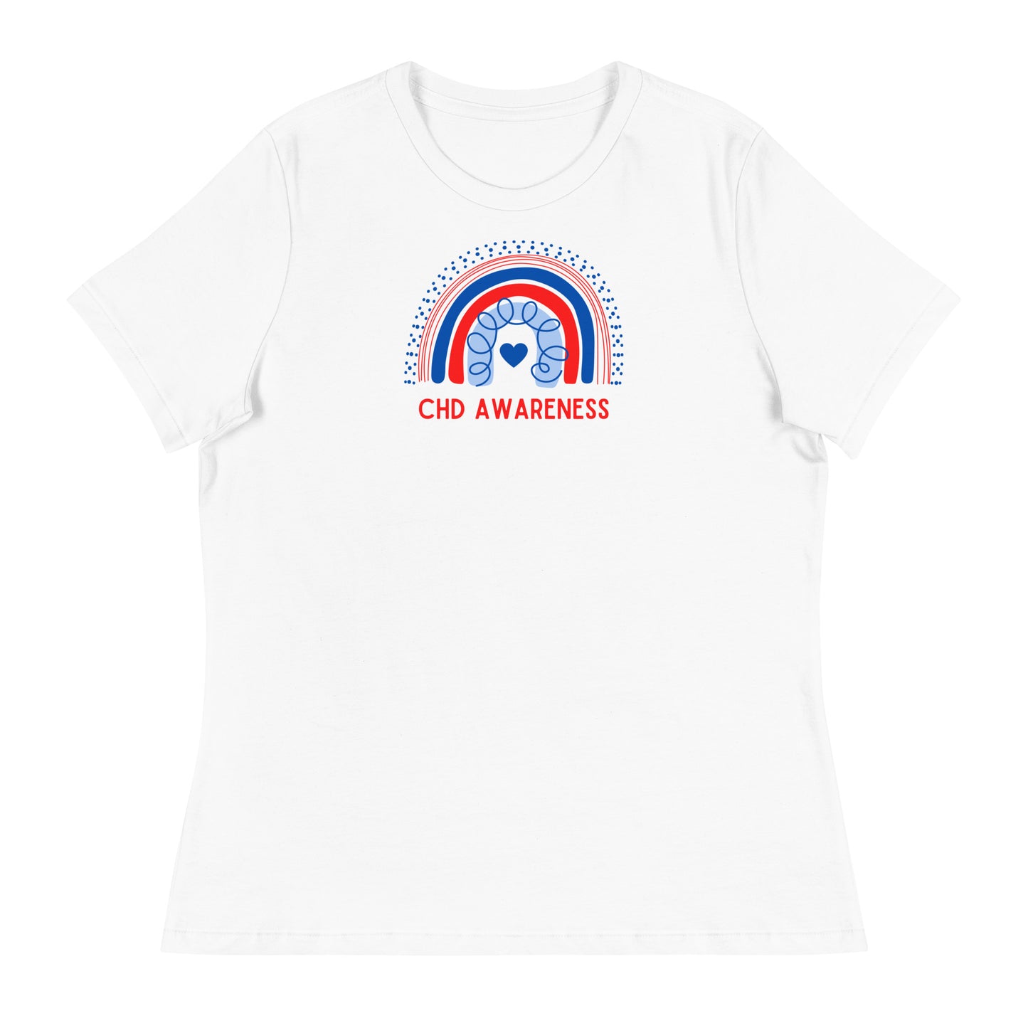 CHD Awareness Rainbow - Women's Relaxed T-Shirt